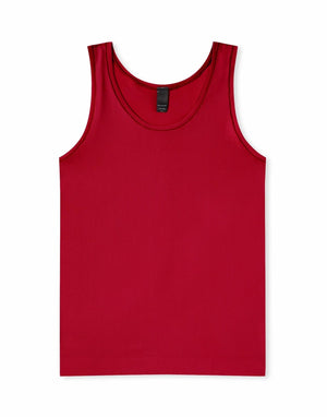 Coolibrium The Anytime Tank Cooling Tank in color Barbados Cherry and shape vest