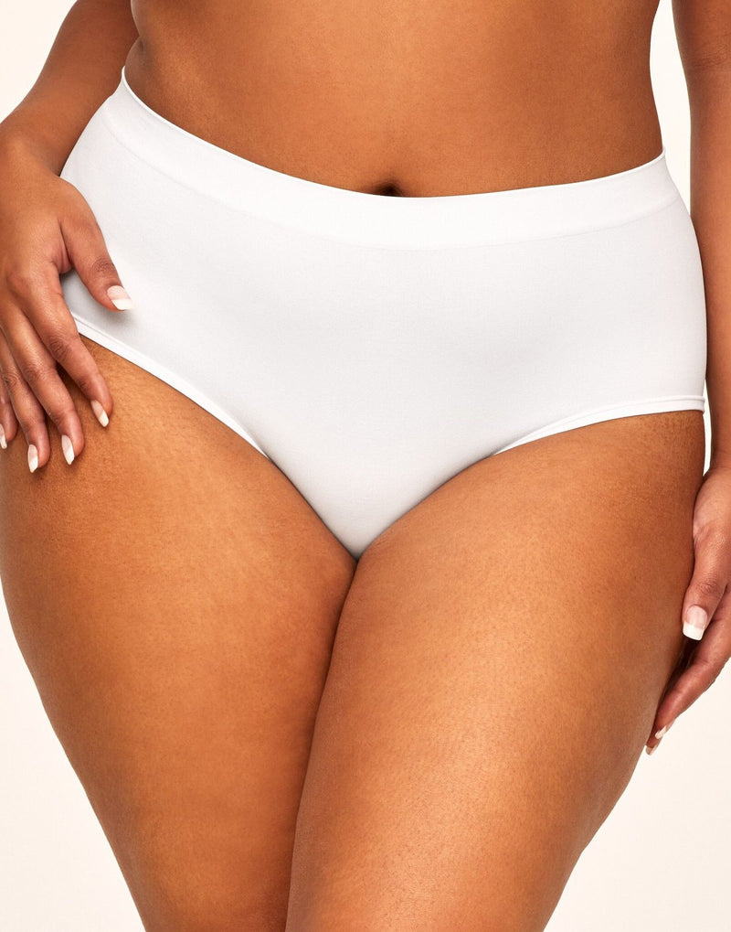Coolibrium The Hipster Breathable Panty in color White and shape hipster