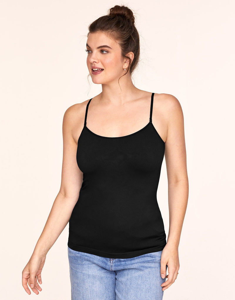 Coolibrium The Perfect Cami Cooling Cami in color Black and shape camisoles