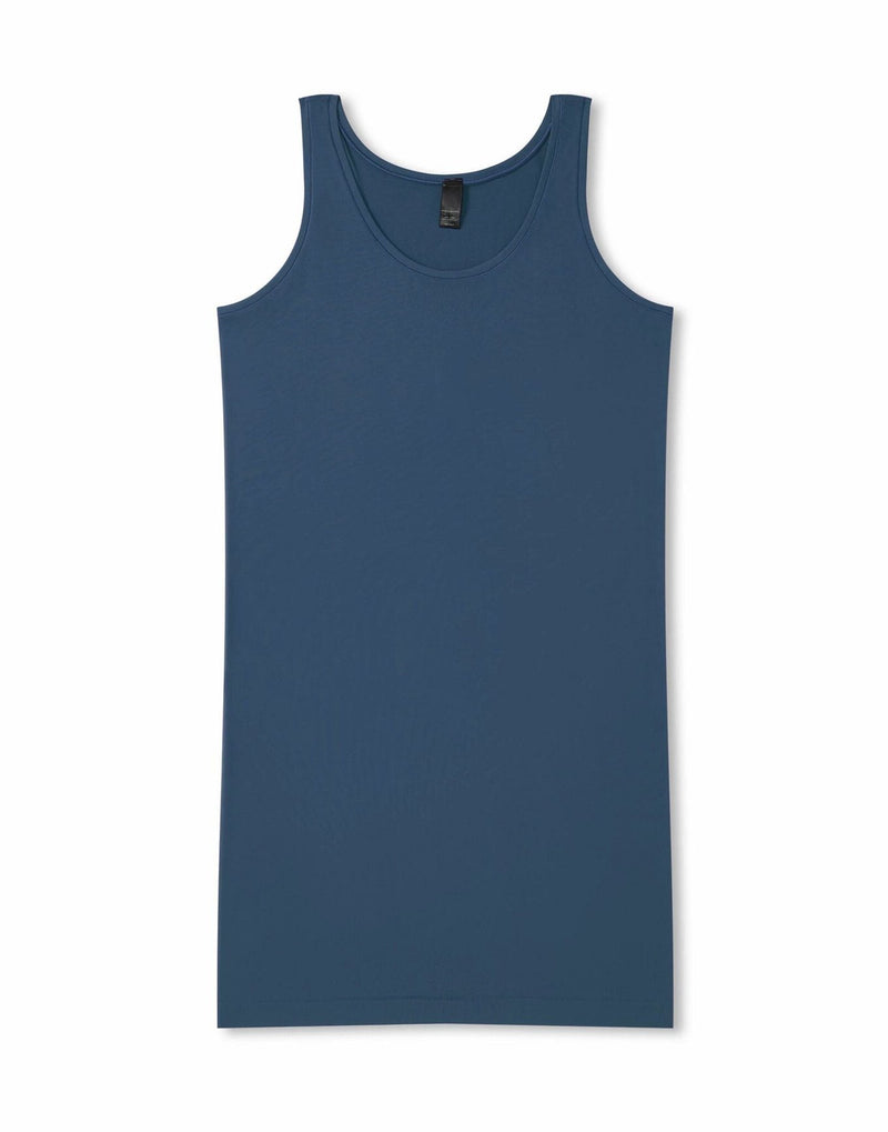 Coolibrium The Ultimate Sleep Tank Cooling Tank in color Ensign Blue and shape night dress