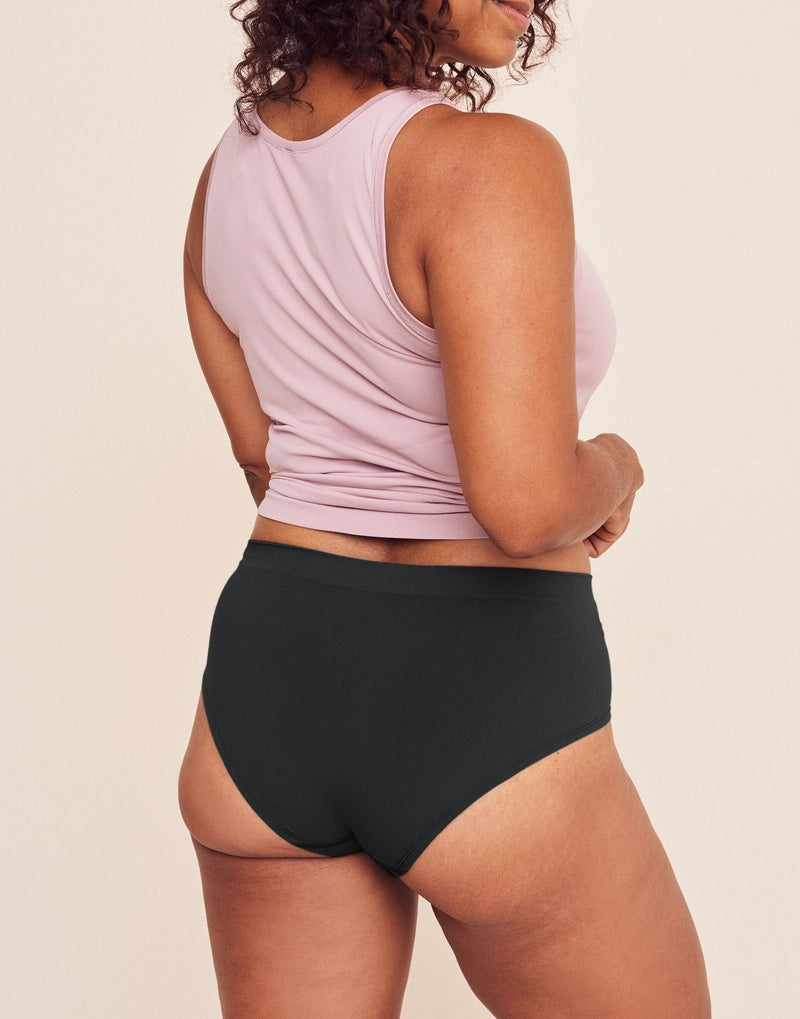 Coolibrium The Hipster Breathable Panty in color Jet Black and shape hipster