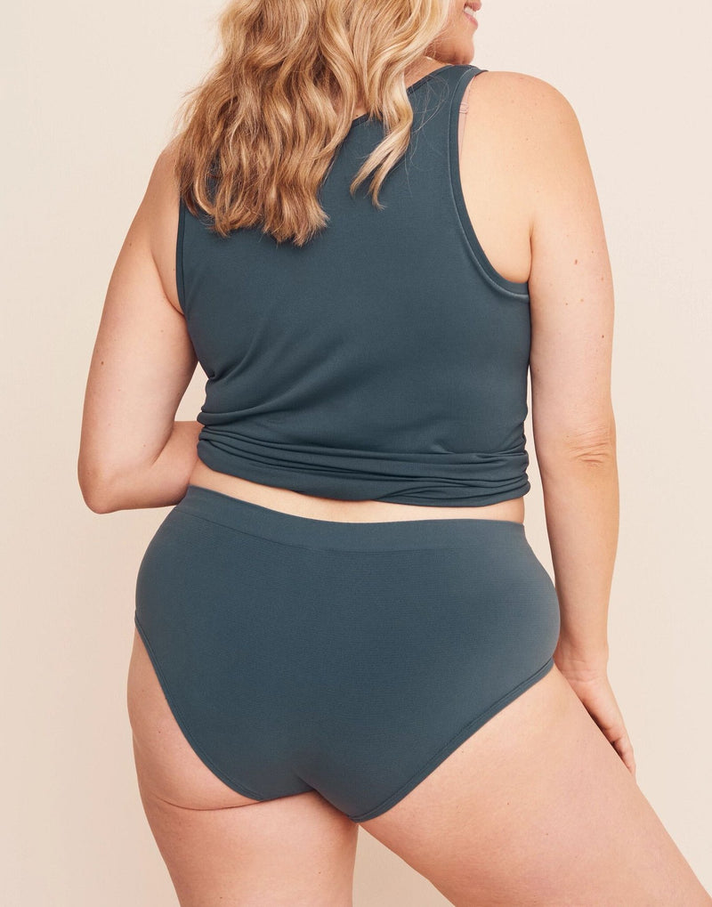 Coolibrium The Hipster Breathable Panty in color Dark Slate and shape hipster