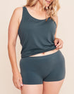 Coolibrium The Boy Short Breathable Panty in color Dark Slate and shape boyshort